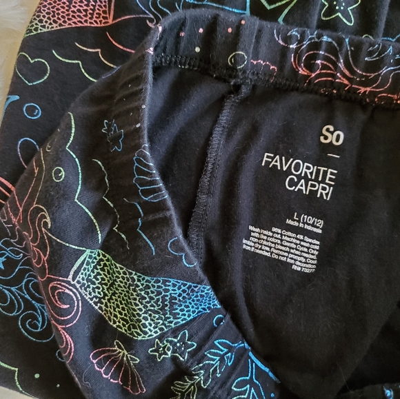 Girls capri mermaid leggings - Picture 4 of 5